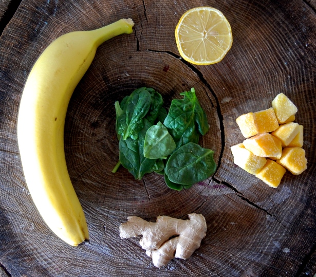 Spinach, Lemon, Ginger, Mango, Banana - Yogi Smoothie